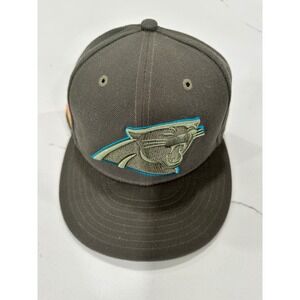New Era Carolina Panthers NFL Hat Camo‎ Fitted Cap Size 7 1/8